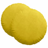 Cuscini per Seduta 2 pcs Giallo 80 x 29 cm Velluto