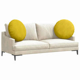 Cuscini per Seduta 2 pcs Giallo 80 x 29 cm Velluto