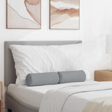Cuscini a rullo 2 pcs Grigio chiaro  15 x 40 cm Tessuto