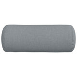 Cuscini a rullo 2 pcs Grigio chiaro  15 x 40 cm Tessuto
