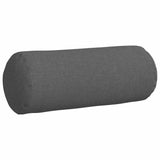Cuscini a rullo 2 pcs Grigio scuro  15 x 40 cm Tessuto