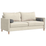 Cuscini a rullo 2 pcs Grigio scuro  15 x 40 cm Tessuto