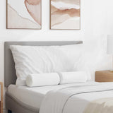 Cuscini a rullo 2 pcs Bianco  15 x 40 cm Tessuto