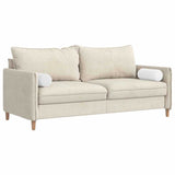 Cuscini a rullo 2 pcs Bianco  15 x 40 cm Tessuto