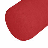 Cuscini a rullo 2 pcs Rosso  15 x 40 cm Tessuto