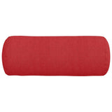 Cuscini a rullo 2 pcs Rosso  15 x 40 cm Tessuto