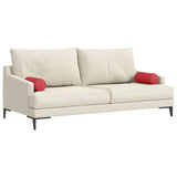 Cuscini a rullo 2 pcs Rosso  15 x 40 cm Tessuto