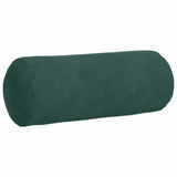 Cuscini a rullo 2 pcs Verde Scuro  15 x 40 cm Tessuto in Cords