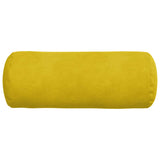 Cuscini a rullo 2 pcs Giallo  15 x 40 cm Tessuto in Cords