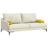 Cuscini a rullo 2 pcs Giallo  15 x 40 cm Tessuto in Cords