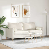 Cuscini a rullo 2 pcs Crema  15 x 40 cm Tessuto in Cords