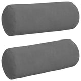 Cuscini a rullo 2 pcs Grigio scuro  15 x 40 cm
