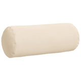 Cuscini a rullo 2 pcs Beige  15 x 40 cm Tessuto in Microfibra