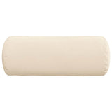 Cuscini a rullo 2 pcs Beige  15 x 40 cm Tessuto in Microfibra