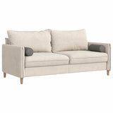 Cuscini a rullo 2 pcs Grigio chiaro  15 x 40 cm