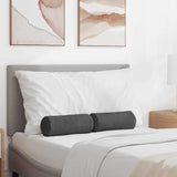 Cuscini a rullo 2 pcs Grigio scuro  15 x 40 cm