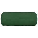 Cuscini a rullo 2 pcs Verde Scuro  15 x 40 cm Tessuto in Cords