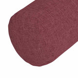 Cuscini a rullo 2 pcs Rosso Vino  25 x 70 cm Tessuto