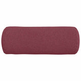 Cuscini a rullo 2 pcs Rosso Vino  25 x 70 cm Tessuto