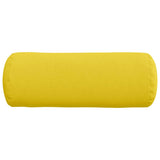 Cuscini a rullo 2 pcs Giallo Chiaro  25 x 70 cm Tessuto