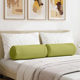 Cuscini a rullo 2 pcs Verde chiaro  25 x 70 cm Tessuto