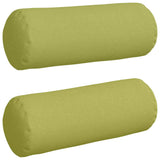 Cuscini a rullo 2 pcs Verde chiaro  25 x 70 cm Tessuto