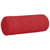 Cuscini a rullo 2 pcs Rosso  25 x 70 cm Tessuto
