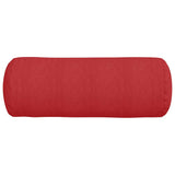 Cuscini a rullo 2 pcs Rosso  25 x 70 cm Tessuto