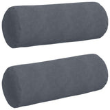 Cuscini a rullo 2 pcs Grigio scuro  25 x 70 cm