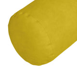 Cuscini a rullo 2 pcs Giallo  25 x 70 cm Tessuto in Cords