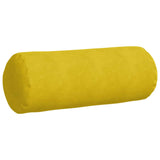 Cuscini a rullo 2 pcs Giallo  25 x 70 cm Tessuto in Cords