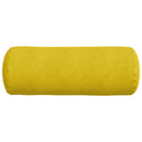 Cuscini a rullo 2 pcs Giallo  25 x 70 cm Tessuto in Cords