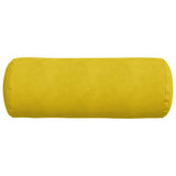 Cuscini a rullo 2 pcs Giallo  25 x 70 cm Tessuto in Cords