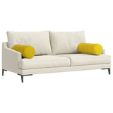 Cuscini a rullo 2 pcs Giallo  25 x 70 cm Tessuto in Cords