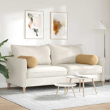 Cuscini a rullo 2 pcs Marrone  25 x 70 cm Tessuto in Cords