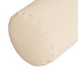 Cuscini a rullo 2 pcs Beige  25 x 70 cm Tessuto in Microfibra