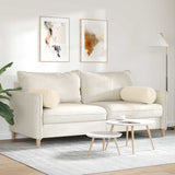 Cuscini a rullo 2 pcs Beige  25 x 70 cm Tessuto in Microfibra