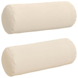 Cuscini a rullo 2 pcs Beige  25 x 70 cm Tessuto in Microfibra