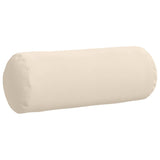 Cuscini a rullo 2 pcs Beige  25 x 70 cm Tessuto in Microfibra