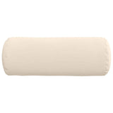 Cuscini a rullo 2 pcs Beige  25 x 70 cm Tessuto in Microfibra