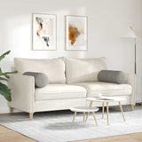 Cuscini a rullo 2 pcs Grigio chiaro  25 x 70 cm