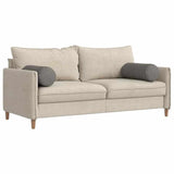 Cuscini a rullo 2 pcs Grigio chiaro  25 x 70 cm