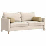 Cuscini a rullo 2 pcs Grigio Verde  25 x 70 cm