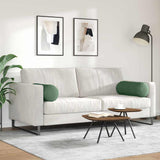 Cuscini a rullo 2 pcs Verde Scuro  25 x 70 cm Tessuto in Cords