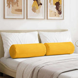 Cuscini a rullo 2 pcs Giallo Chiaro  25 x 70 cm