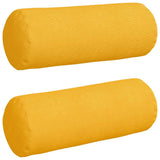 Cuscini a rullo 2 pcs Giallo Chiaro  25 x 70 cm