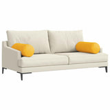 Cuscini a rullo 2 pcs Giallo Chiaro  25 x 70 cm