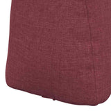 Cuscino per Schiena Rosso Vino 45 x 24 x 50 cm Tessuto