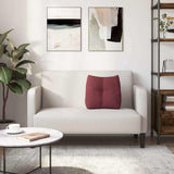 Cuscino per Schiena Rosso Vino 45 x 24 x 50 cm Tessuto