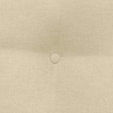 Cuscino per Schiena Crema 45 x 24 x 50 cm Tessuto